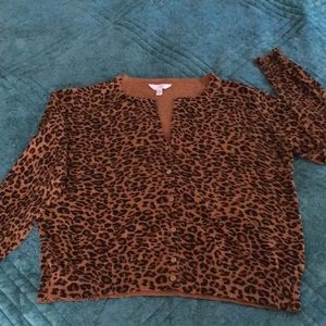 Ladies button up sweater